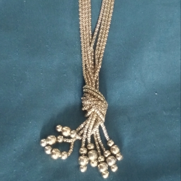 Jewelry - GOLD MULTI STRAND BEADED NECKLACE